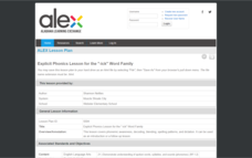 Phonics lesson for -ick family Lesson Plan